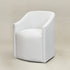 Rafa Performance Dining Chair with Casters – Comfortable Dining Armchair | Elegant Dining Chairs | Kinwell Furniture | Durable Performance Fabric